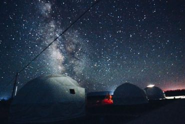 青海大漠红枸杞旅游景区星空帐篷