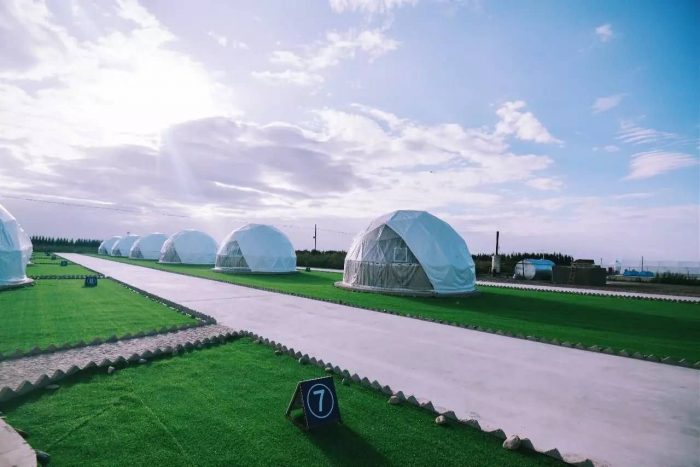 青海大漠红枸杞旅游景区星空帐篷