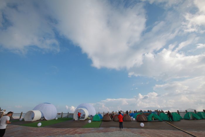 西岭雪山星空帐篷