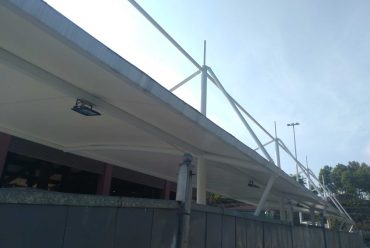 四川成都服务区停车棚（停车雨篷）工程施工