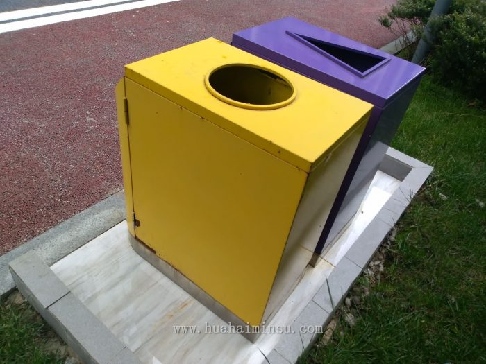 户外景观艺术范分类垃圾箱，室外高品质垃圾筒首选