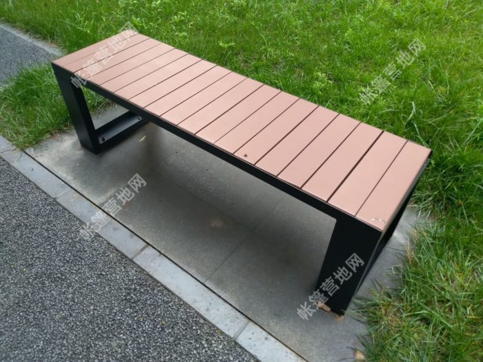 户外休闲仿木质钢结构座凳