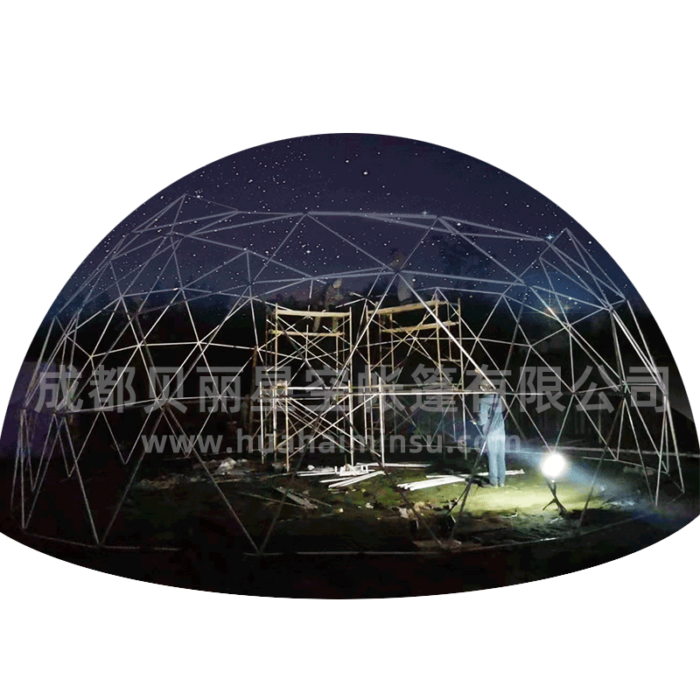 厂家定制户外大型10-30米球形帐篷星空帐篷