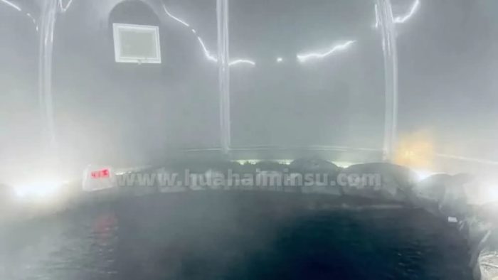 云中河自驾房车露营地泡泡屋星空房温泉