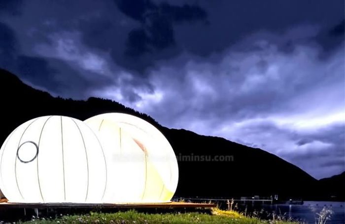 西藏林芝星空房泡泡屋，体验大峡谷与雪域高原